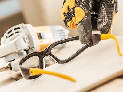Safety Glasses, Gloves & Respirators